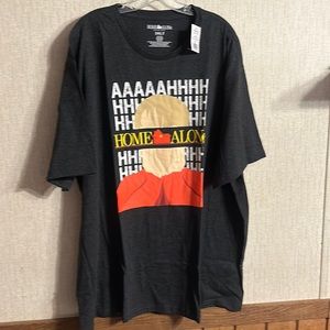 *FINAL* HOME ALONE MEN’S GRAPHIC TEE: GRAY: NWT: SZ 3XLT